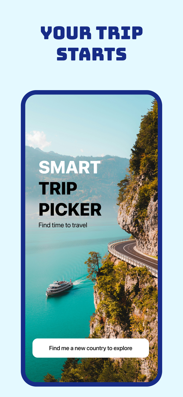 Merro Smart Trip Picker screen